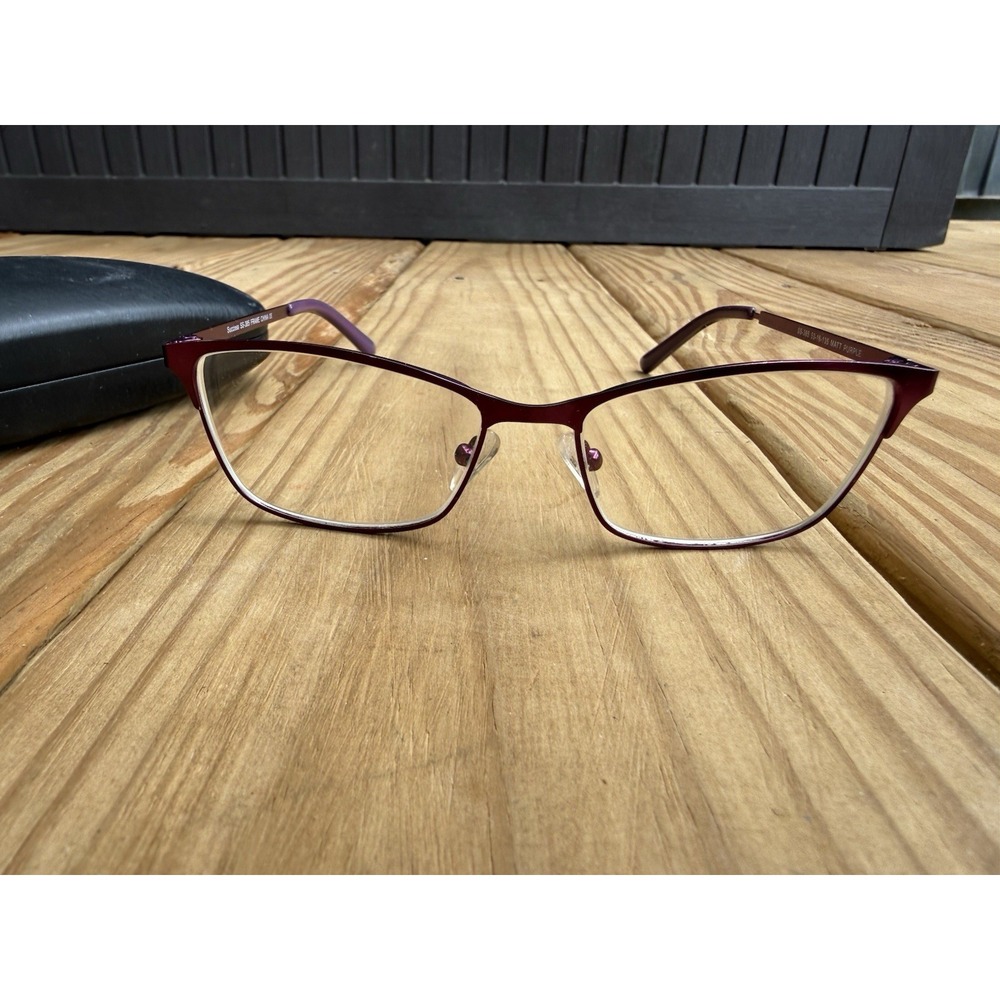 Success SS 385 Metal Eyeglasses Frame, Matte Purple. 53-16-135 #34 With Case